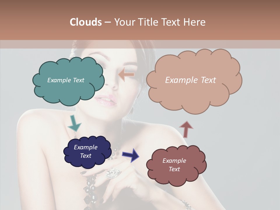 Fingers Jewelry Femininity PowerPoint Template