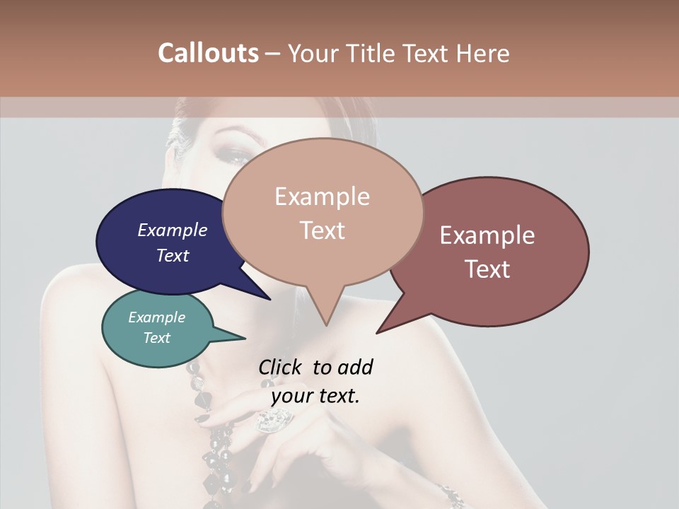 Fingers Jewelry Femininity PowerPoint Template