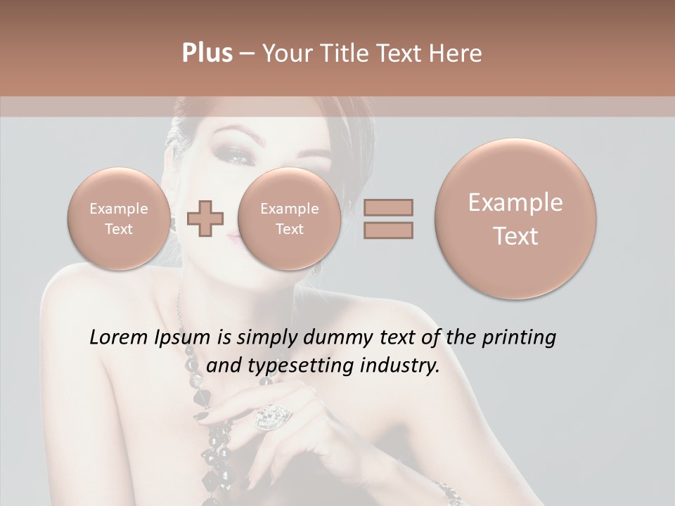 Fingers Jewelry Femininity PowerPoint Template