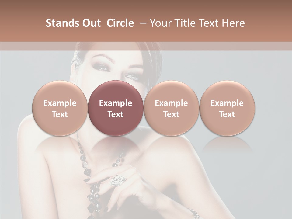 Fingers Jewelry Femininity PowerPoint Template