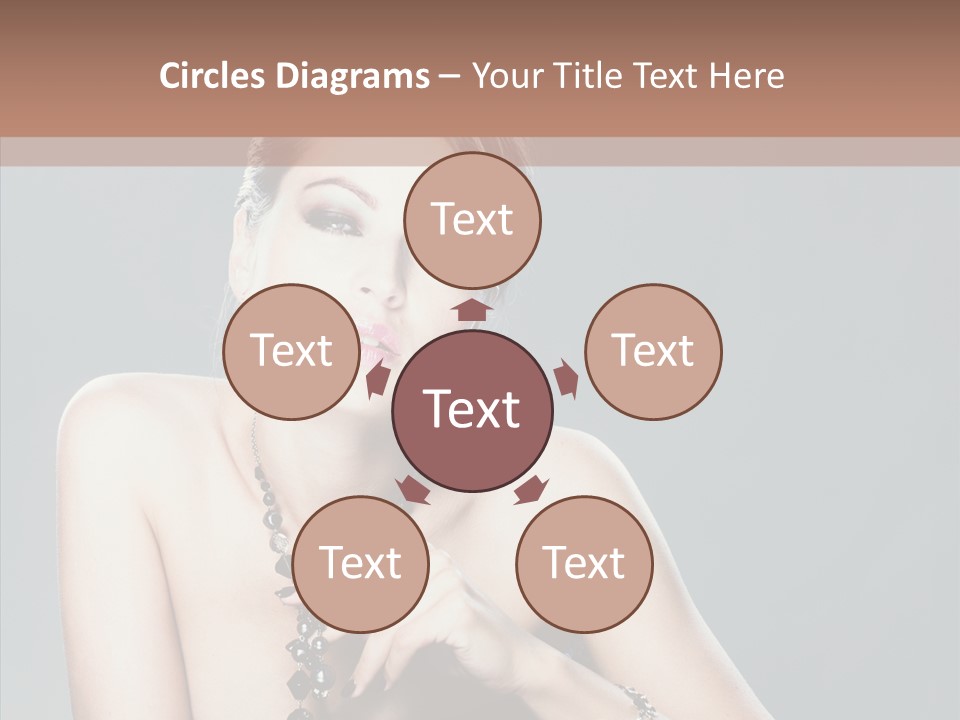 Fingers Jewelry Femininity PowerPoint Template