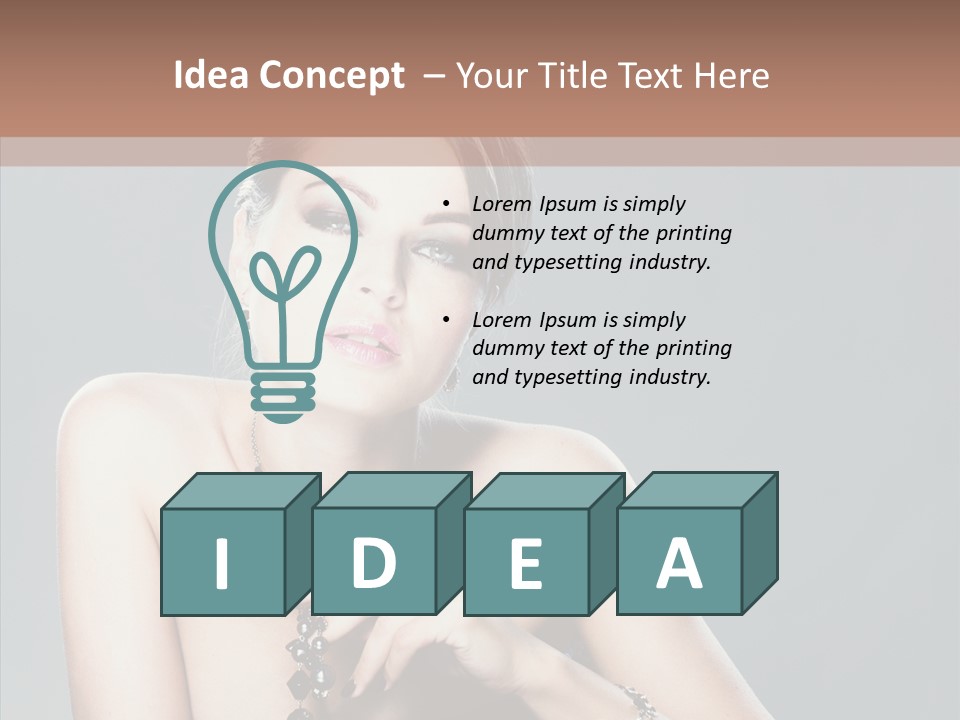 Fingers Jewelry Femininity PowerPoint Template