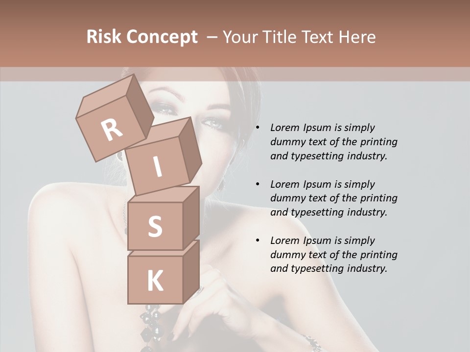 Fingers Jewelry Femininity PowerPoint Template