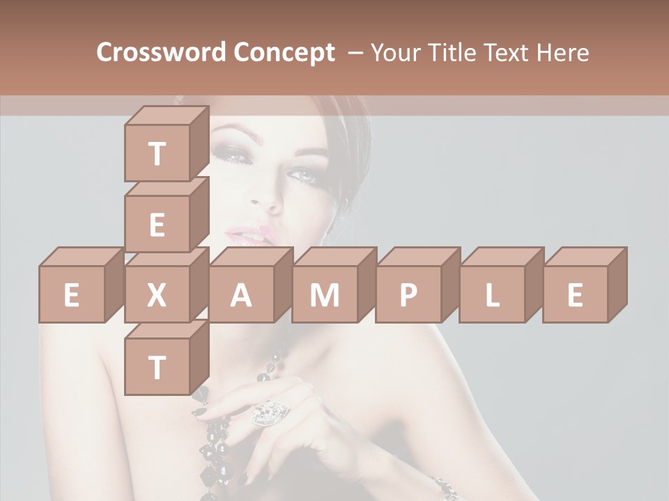 Fingers Jewelry Femininity PowerPoint Template