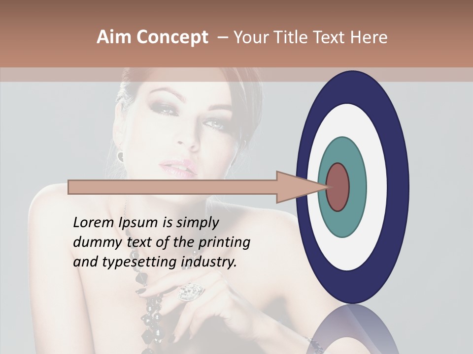 Fingers Jewelry Femininity PowerPoint Template