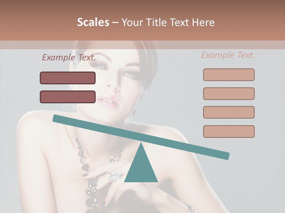 Fingers Jewelry Femininity PowerPoint Template