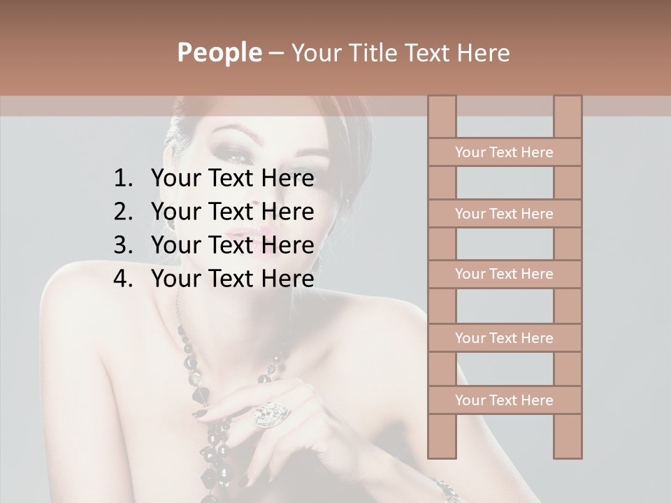 Fingers Jewelry Femininity PowerPoint Template