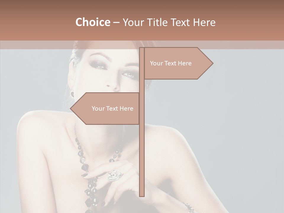 Fingers Jewelry Femininity PowerPoint Template