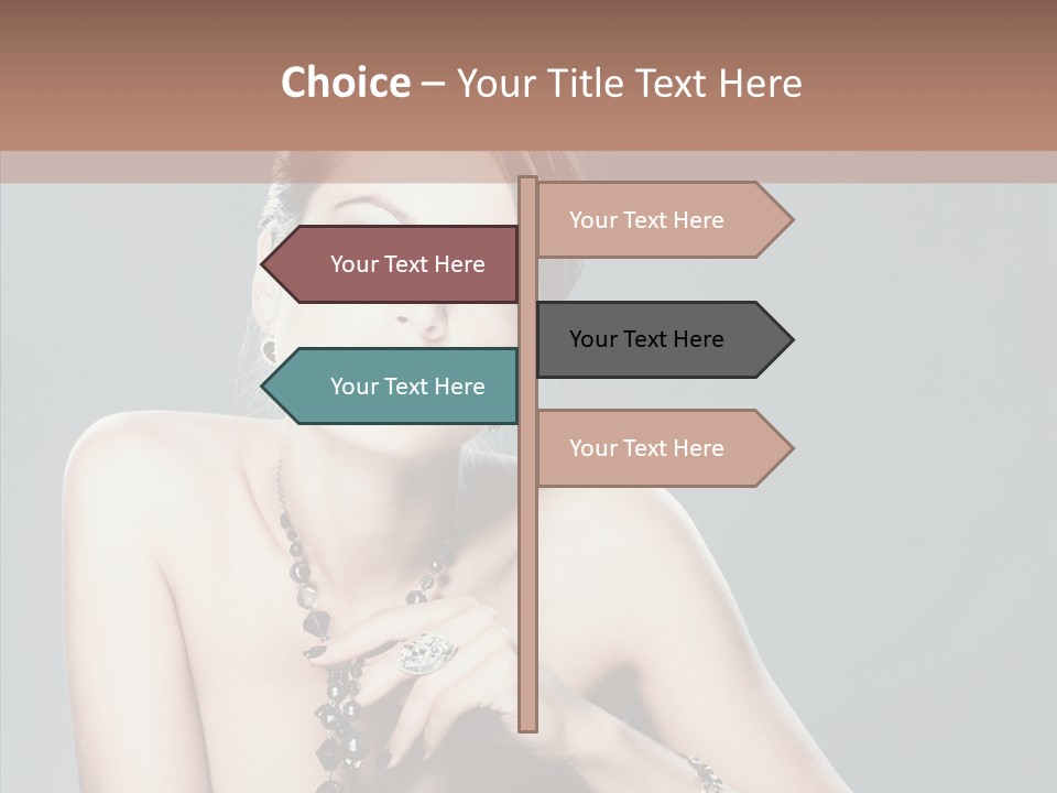 Fingers Jewelry Femininity PowerPoint Template