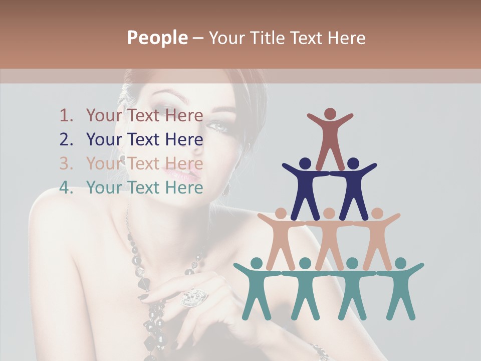 Fingers Jewelry Femininity PowerPoint Template