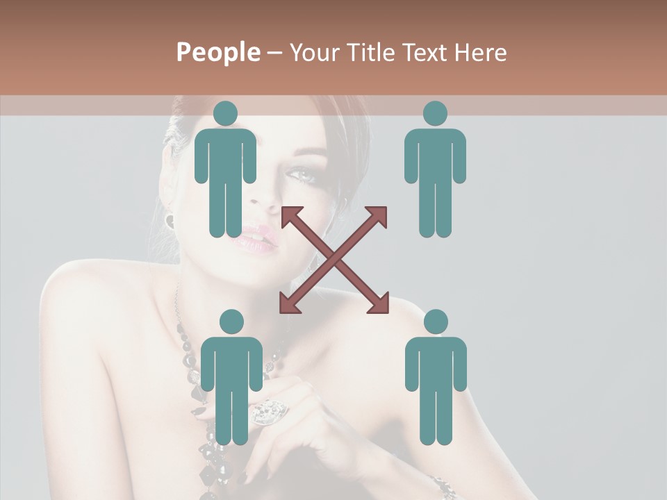 Fingers Jewelry Femininity PowerPoint Template