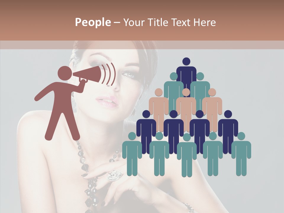 Fingers Jewelry Femininity PowerPoint Template