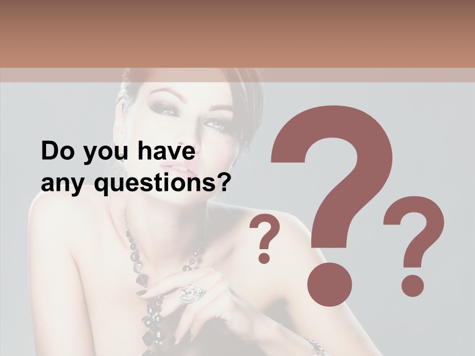 Fingers Jewelry Femininity PowerPoint Template