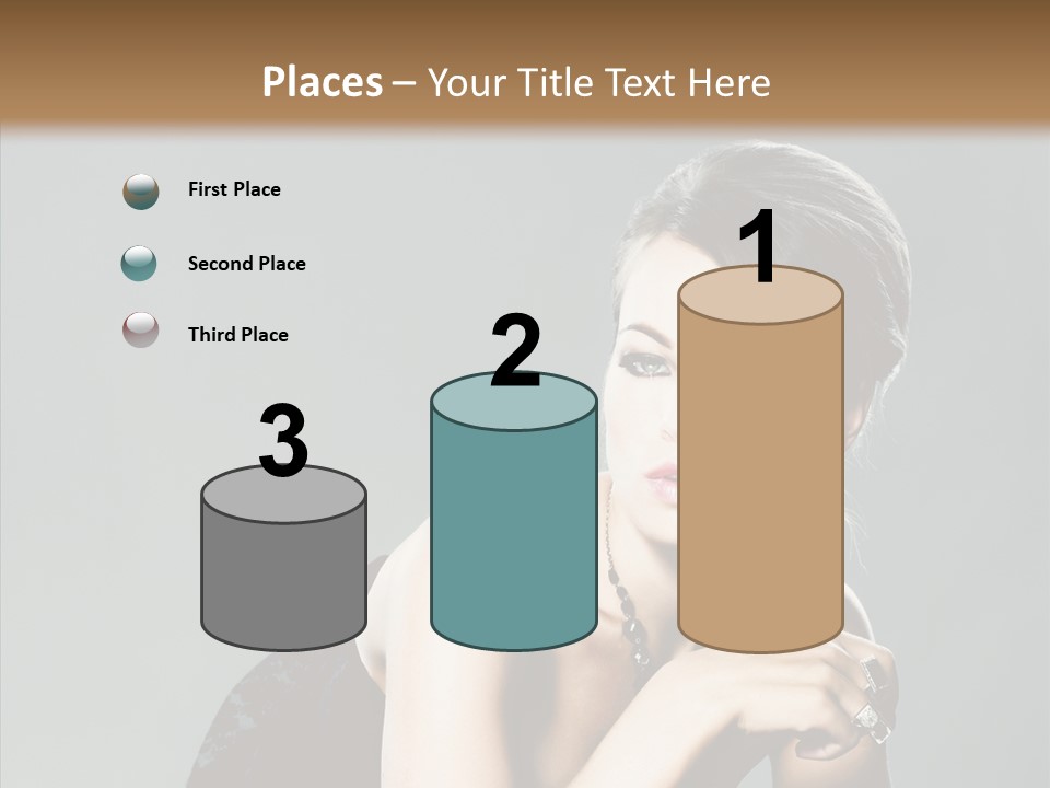 Caucasian One Person Attractive PowerPoint Template