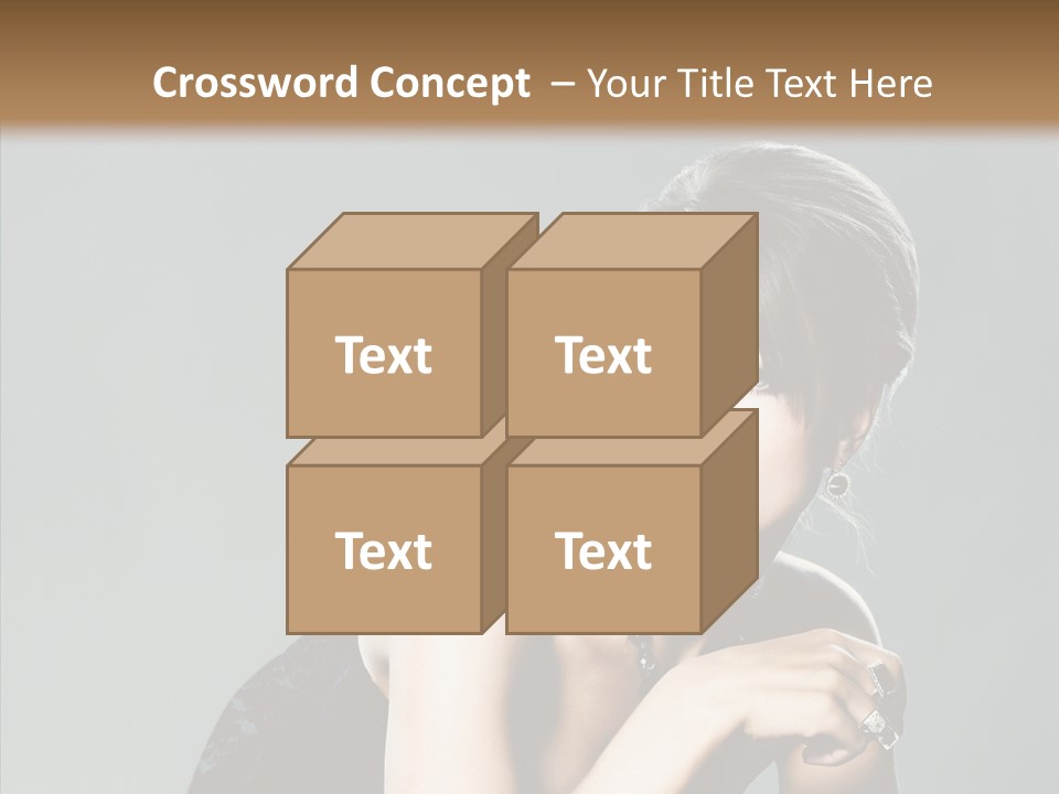 Caucasian One Person Attractive PowerPoint Template
