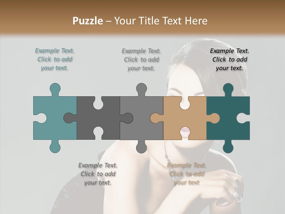 Caucasian One Person Attractive PowerPoint Template