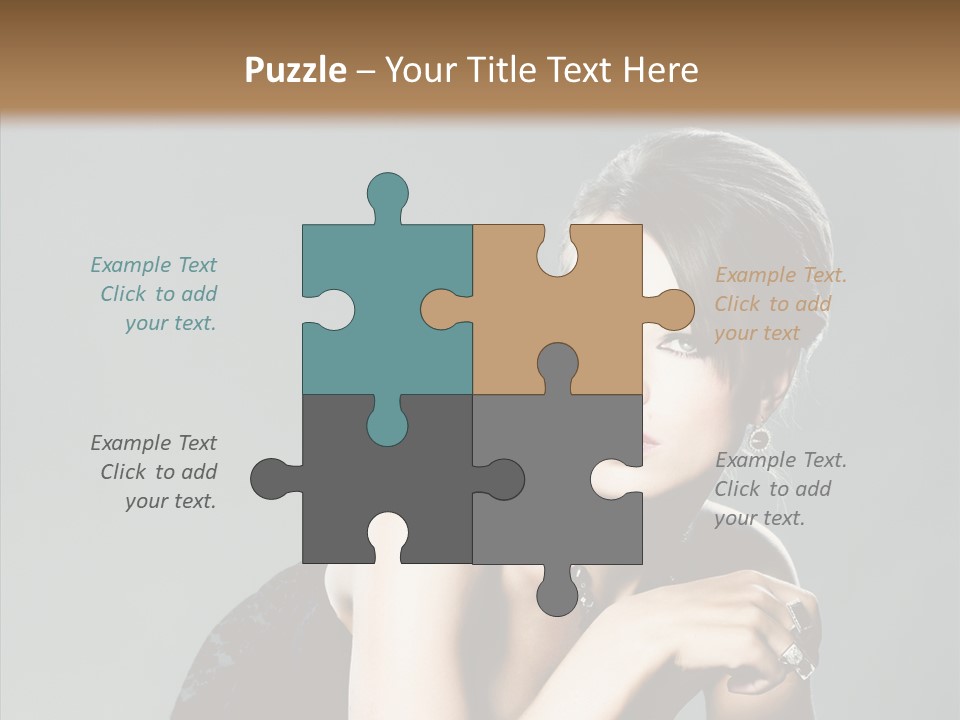 Caucasian One Person Attractive PowerPoint Template