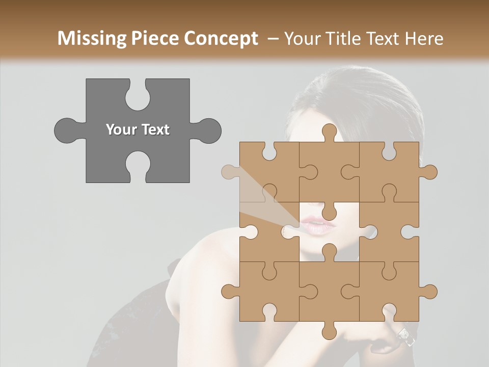 Caucasian One Person Attractive PowerPoint Template