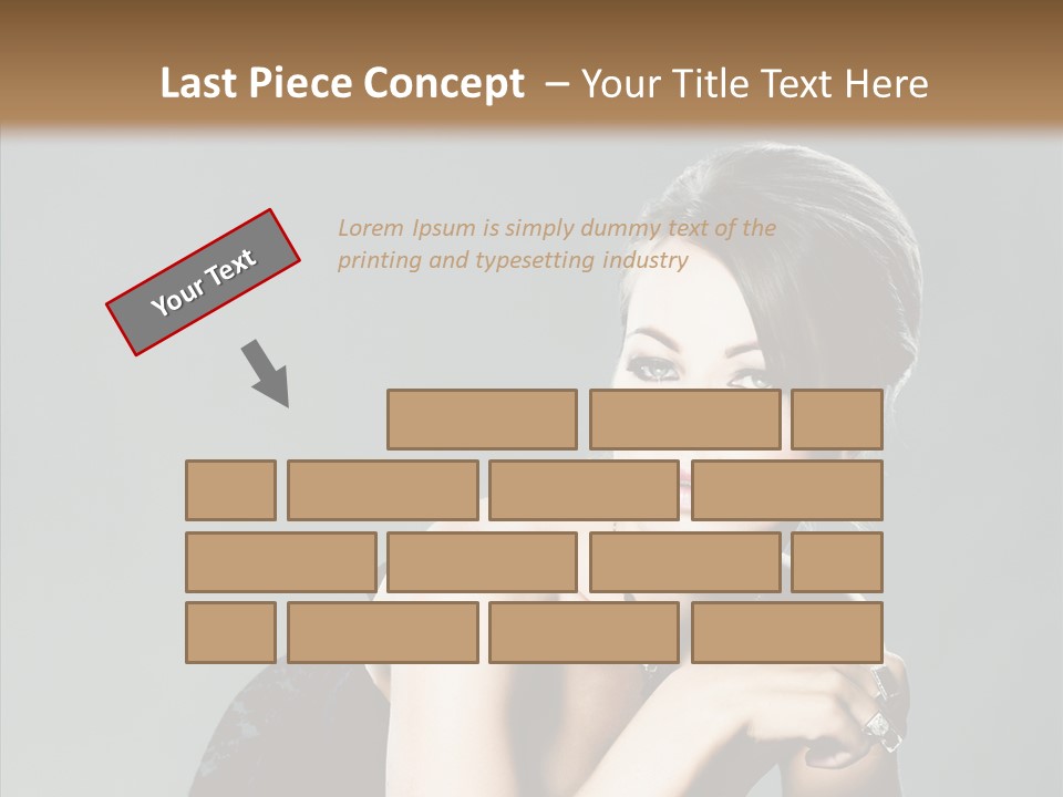 Caucasian One Person Attractive PowerPoint Template