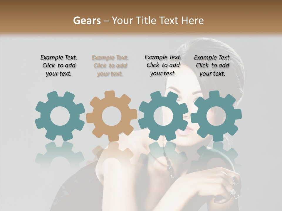 Caucasian One Person Attractive PowerPoint Template