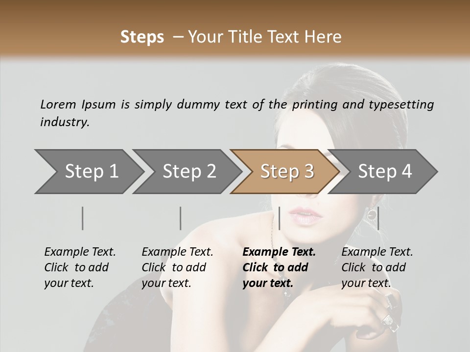 Caucasian One Person Attractive PowerPoint Template