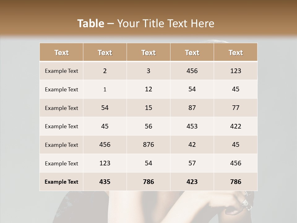 Caucasian One Person Attractive PowerPoint Template