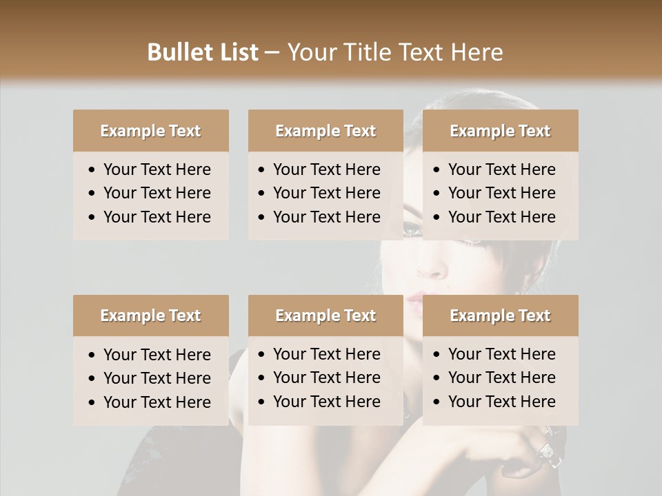 Caucasian One Person Attractive PowerPoint Template