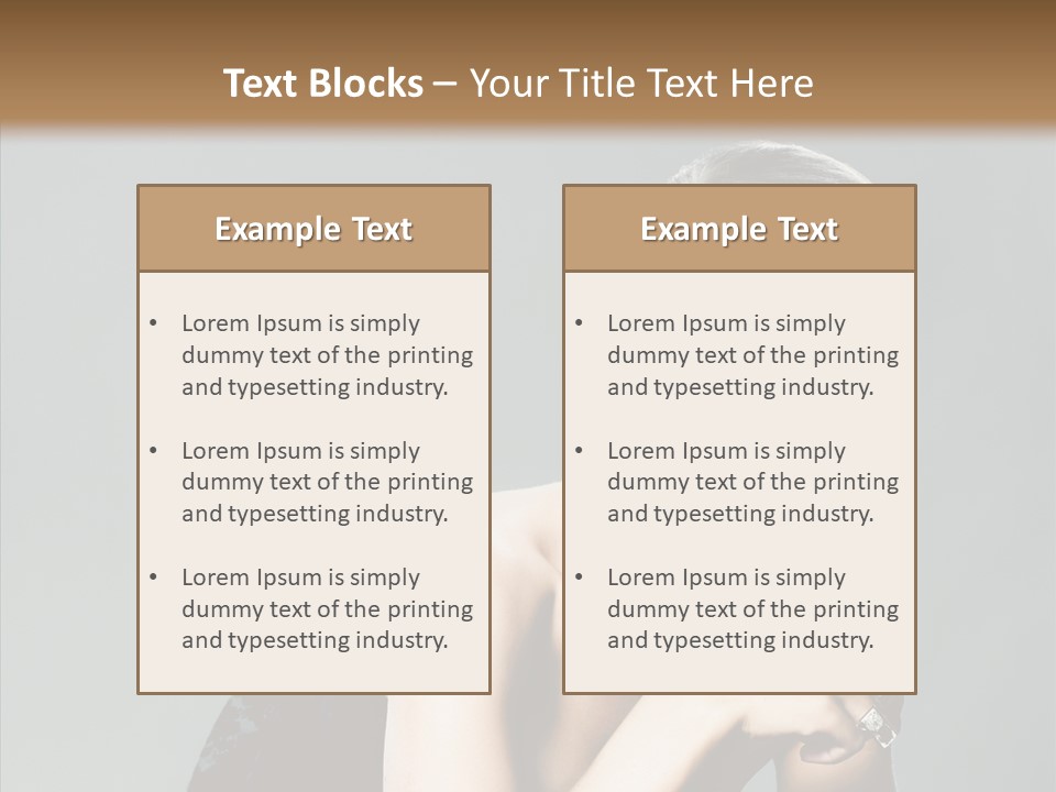 Caucasian One Person Attractive PowerPoint Template