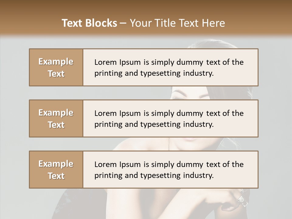 Caucasian One Person Attractive PowerPoint Template