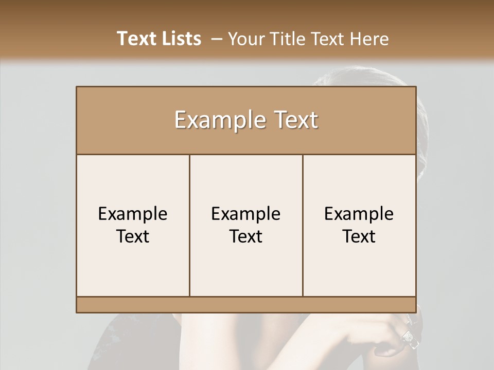Caucasian One Person Attractive PowerPoint Template