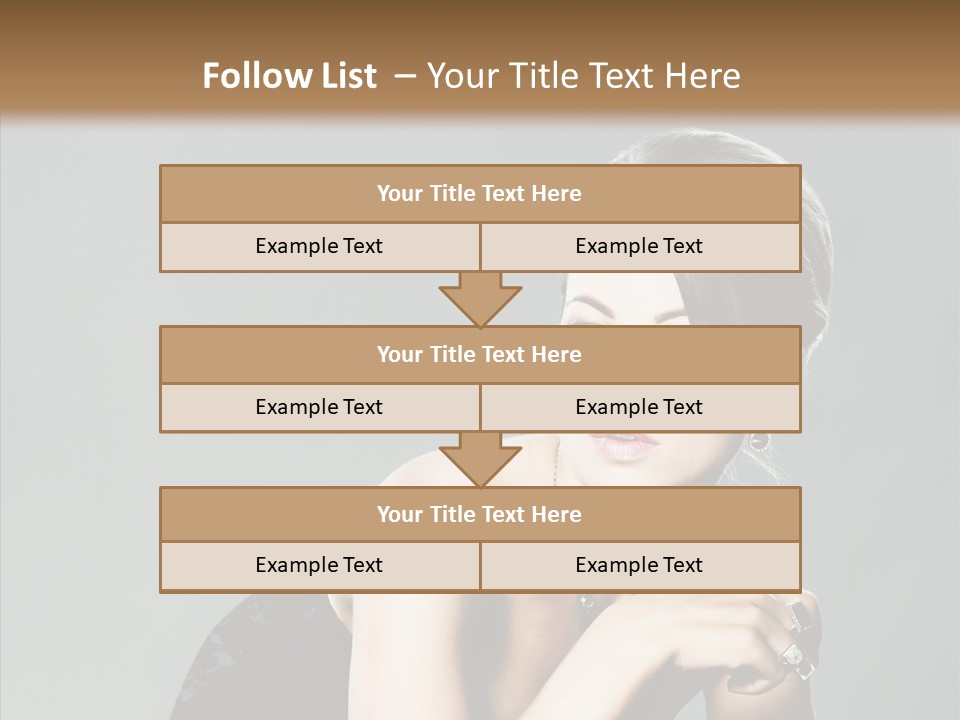 Caucasian One Person Attractive PowerPoint Template