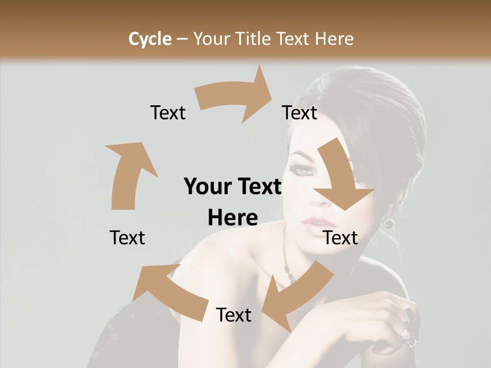 Caucasian One Person Attractive PowerPoint Template