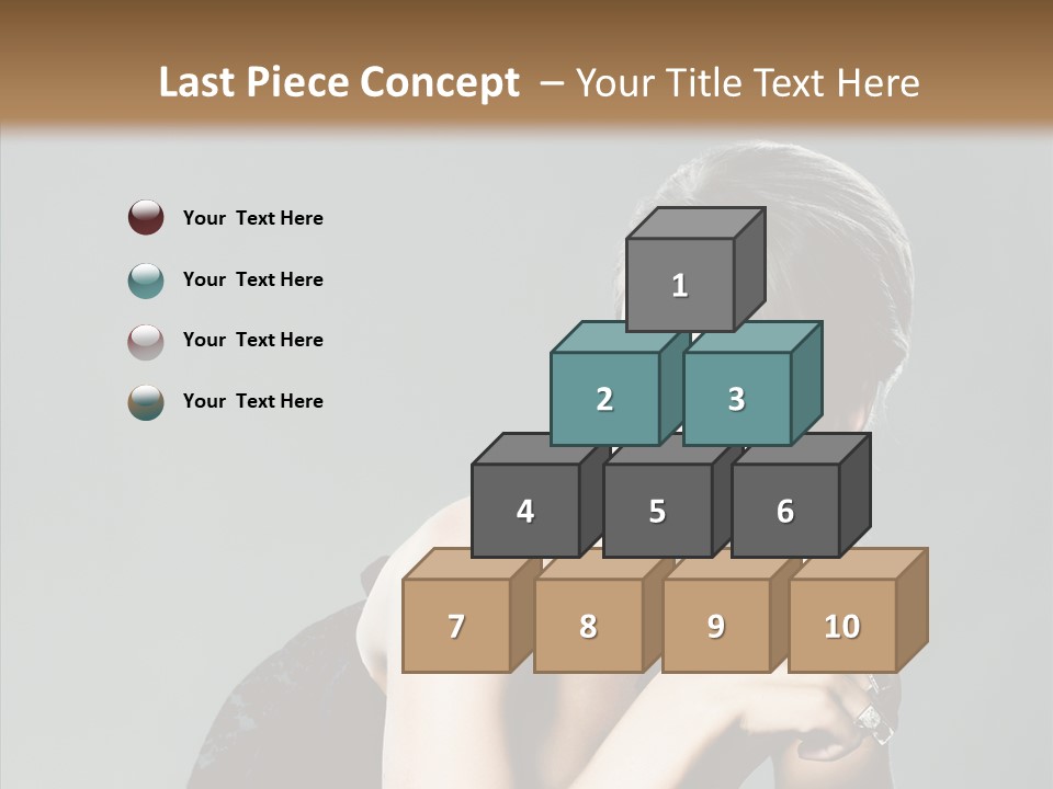 Caucasian One Person Attractive PowerPoint Template