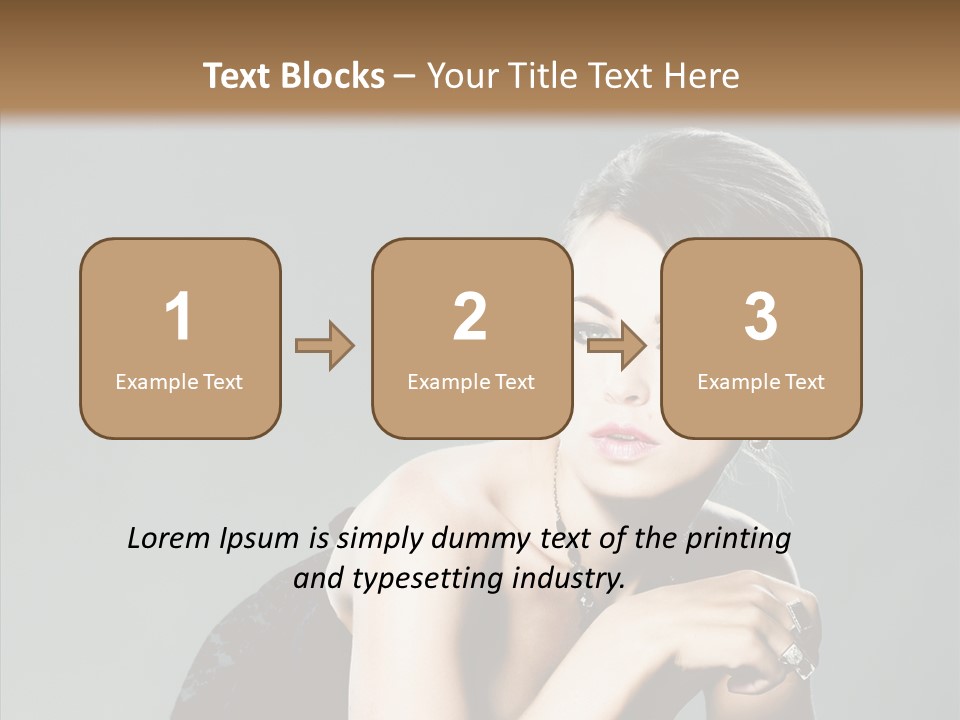 Caucasian One Person Attractive PowerPoint Template