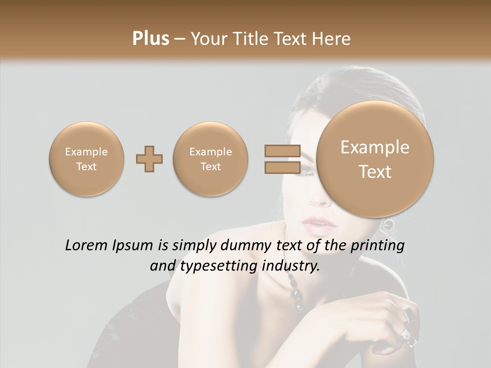 Caucasian One Person Attractive PowerPoint Template