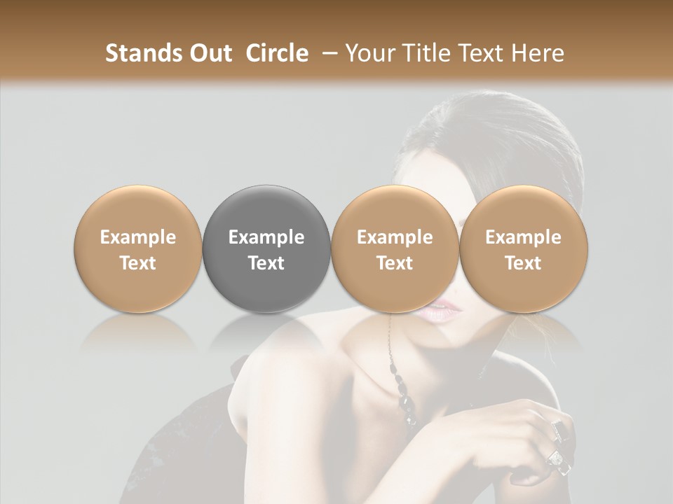 Caucasian One Person Attractive PowerPoint Template