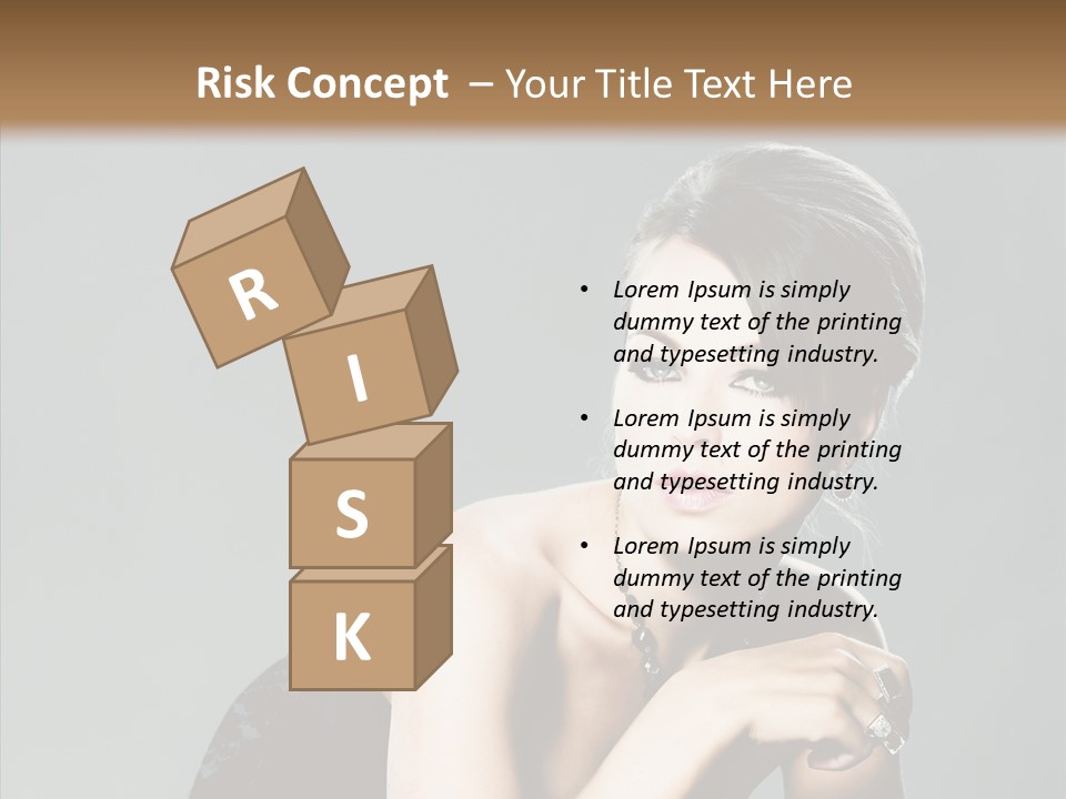 Caucasian One Person Attractive PowerPoint Template