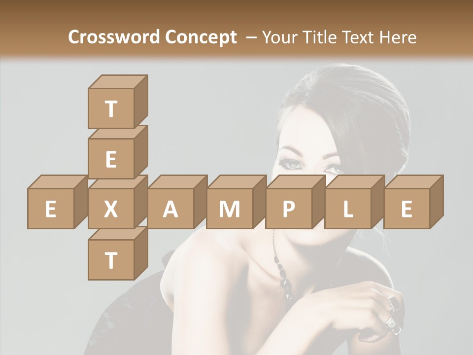 Caucasian One Person Attractive PowerPoint Template