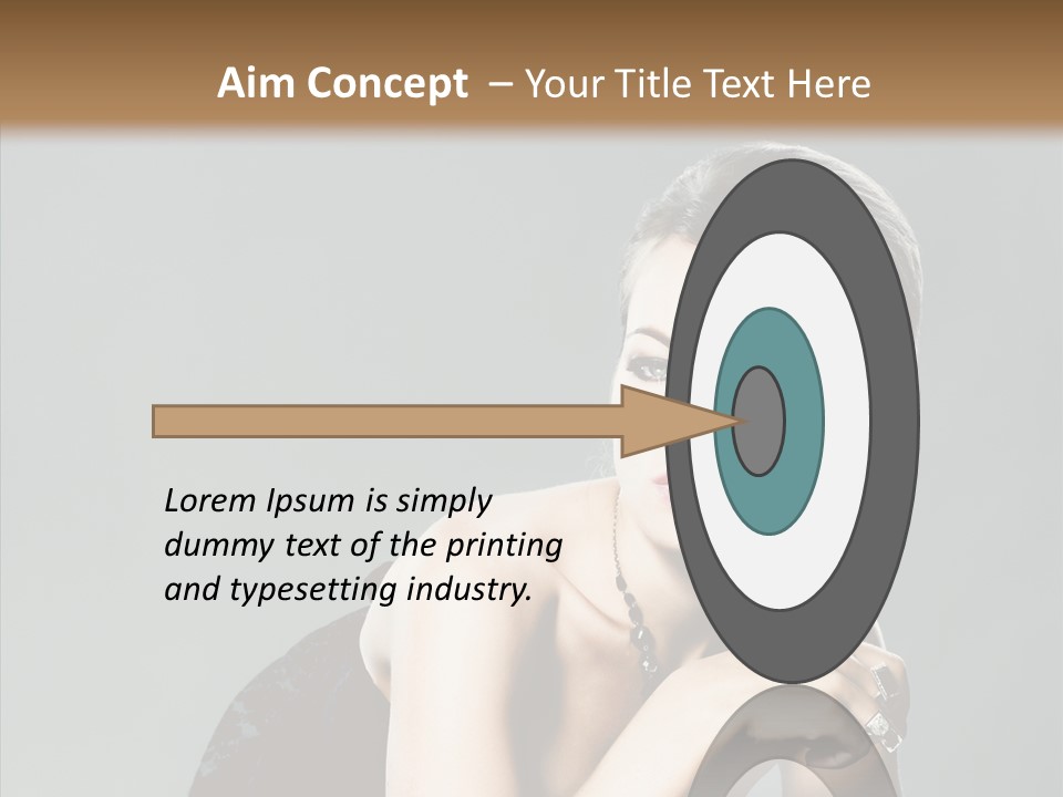 Caucasian One Person Attractive PowerPoint Template