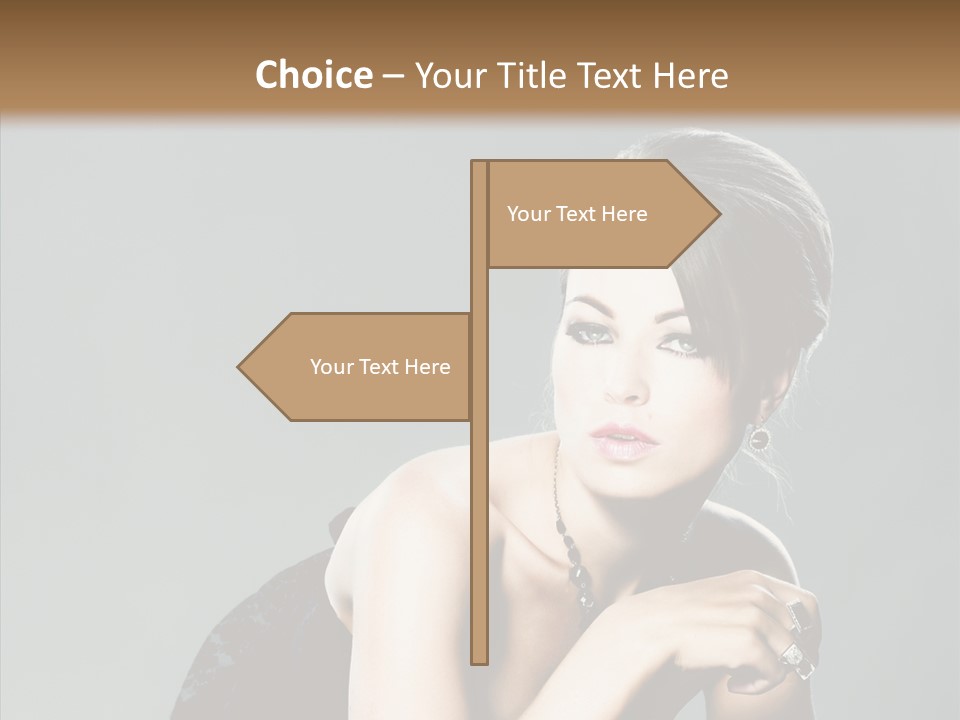 Caucasian One Person Attractive PowerPoint Template