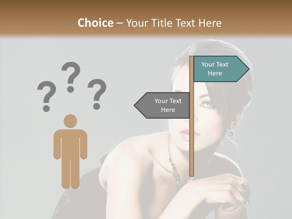 Caucasian One Person Attractive PowerPoint Template