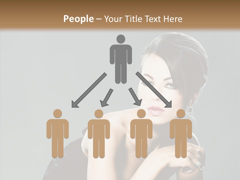 Caucasian One Person Attractive PowerPoint Template