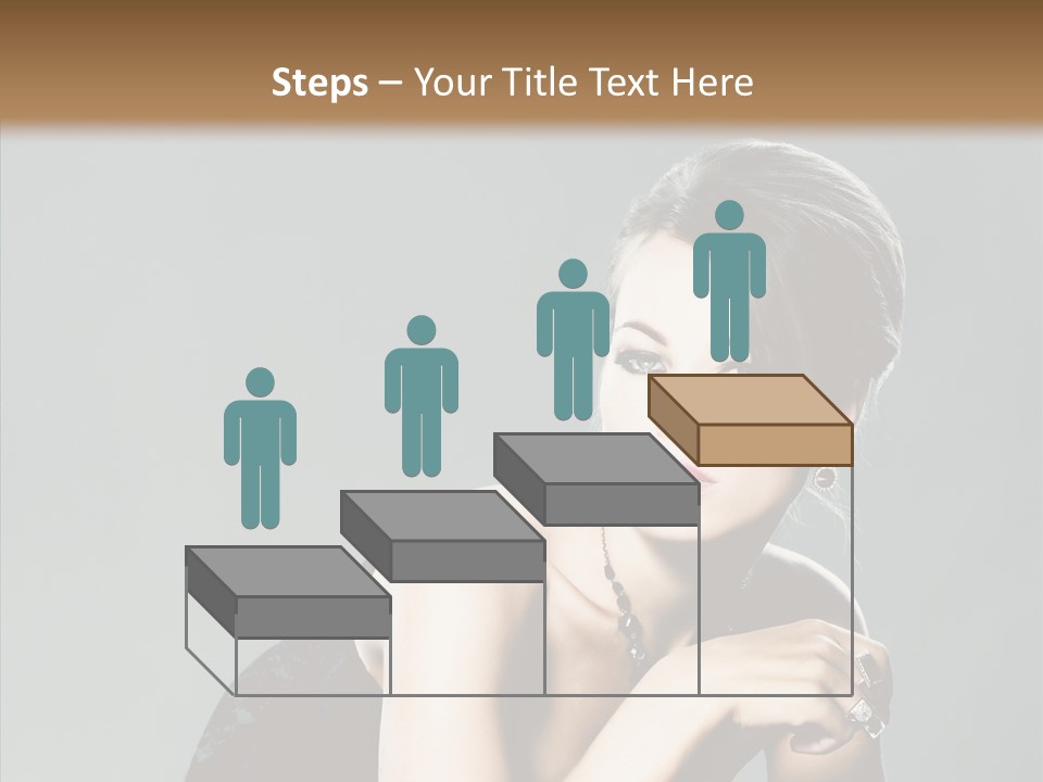 Caucasian One Person Attractive PowerPoint Template