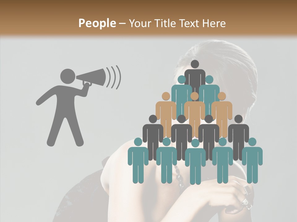 Caucasian One Person Attractive PowerPoint Template