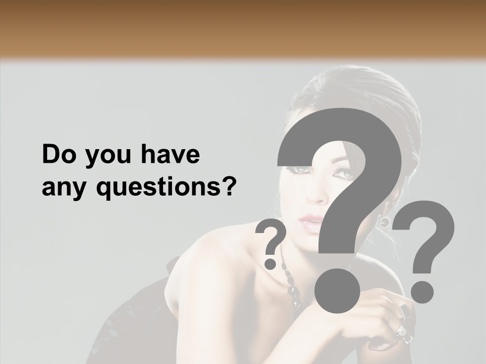 Caucasian One Person Attractive PowerPoint Template