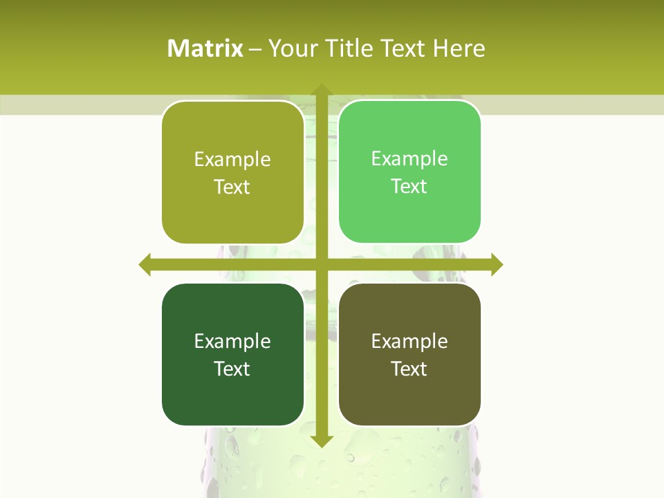 Drink Isolated Green PowerPoint Template