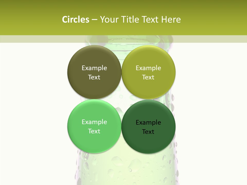 Drink Isolated Green PowerPoint Template