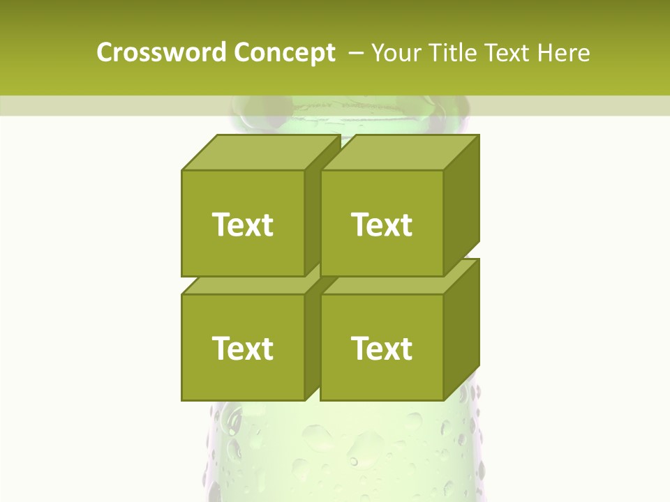 Drink Isolated Green PowerPoint Template