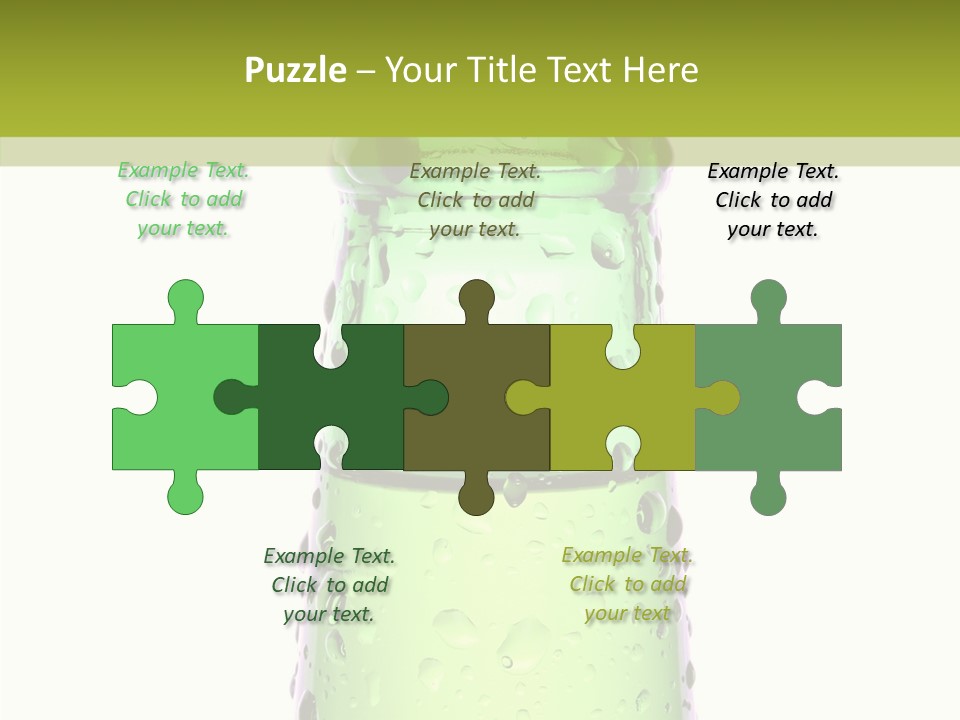 Drink Isolated Green PowerPoint Template