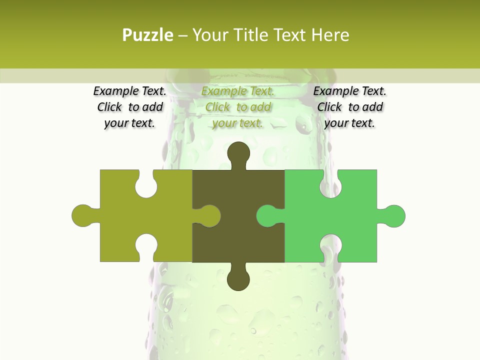 Drink Isolated Green PowerPoint Template